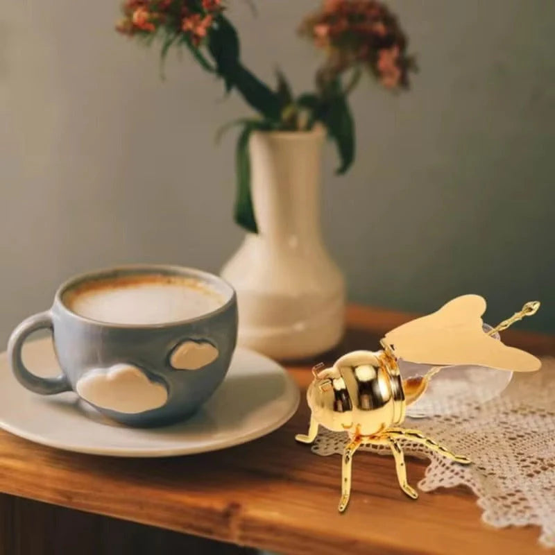 Bee Shaped Honey Jar with Spoon